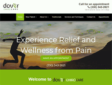 Tablet Screenshot of doverchirocare.com